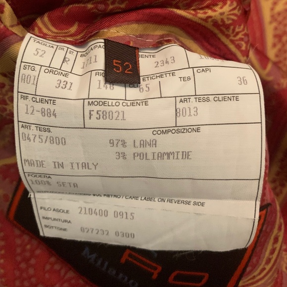 Etro Men's Wool Blazer - Picture 5 of 12